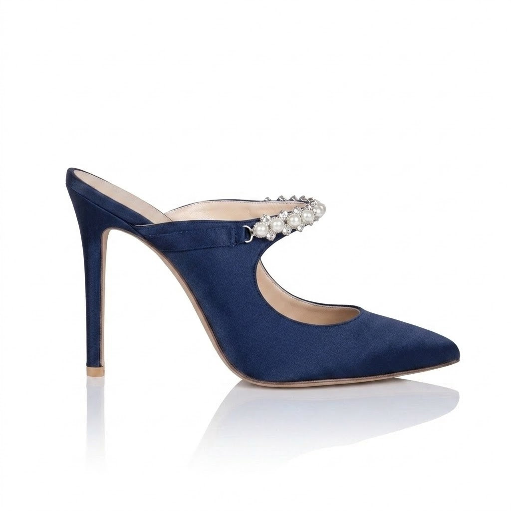 Aurélie - Raso Blu Navy